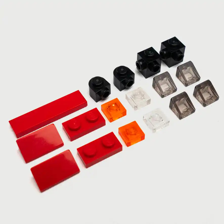 Kit piezas de Lego para cambiar focos al Ferrari F40