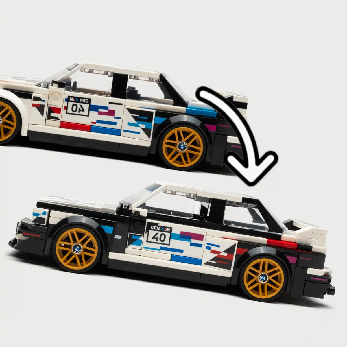 Modificación techo más largo Lego BMW M3 E30