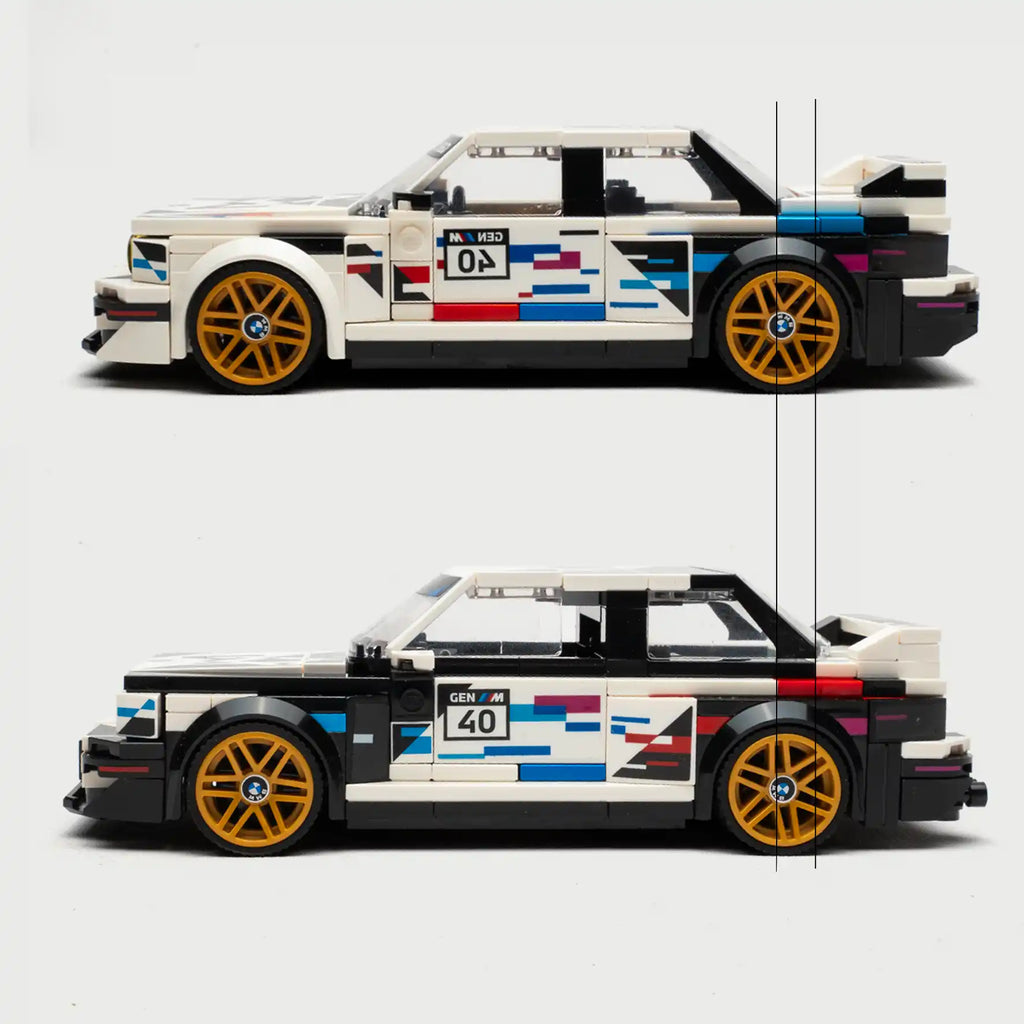 Modificación techo más largo Lego BMW M3 E30