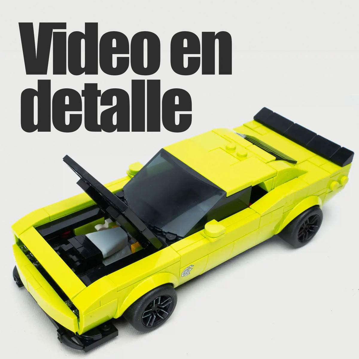Kit piezas Capó y Motor Lego Dodge Challenger