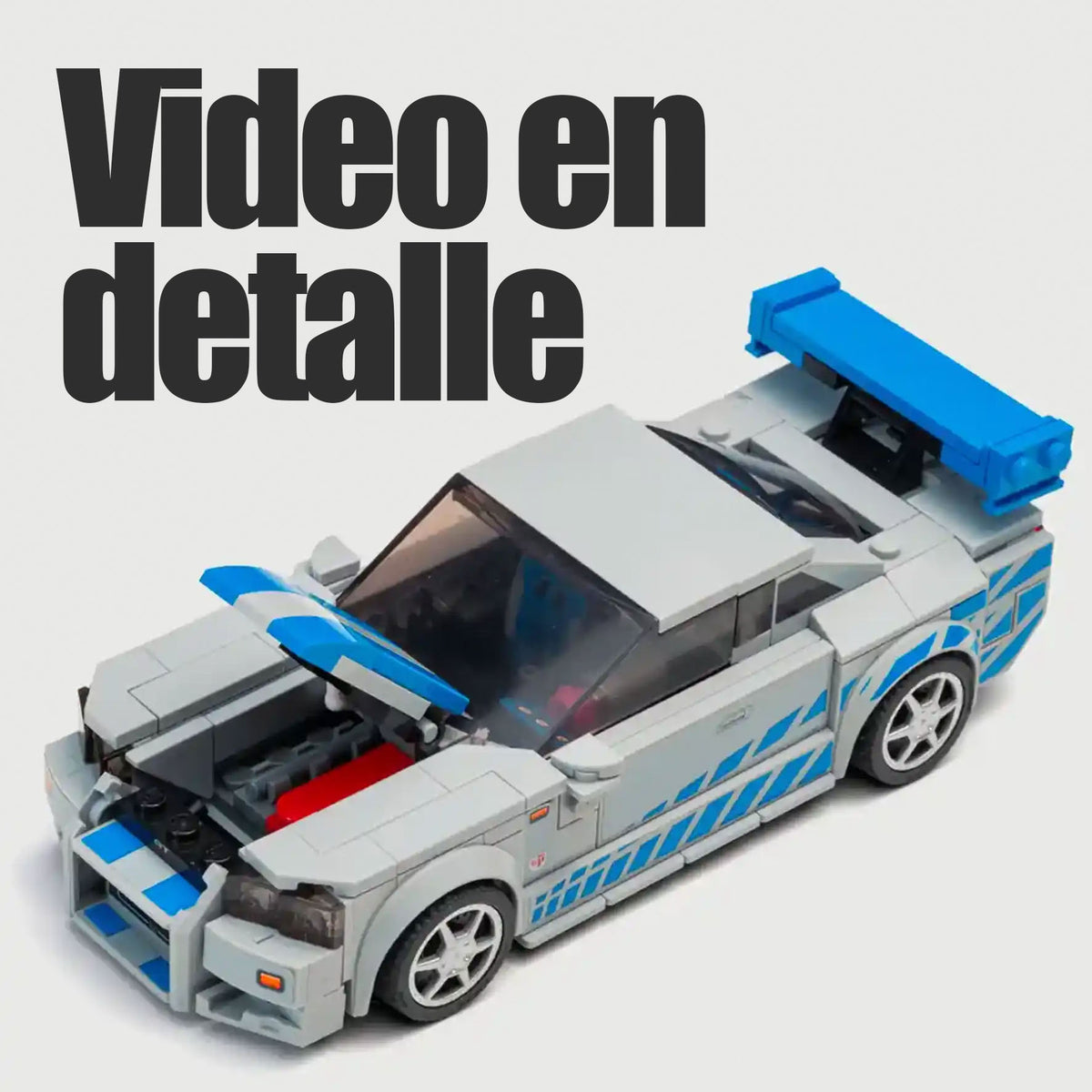 Kit piezas capó y motor Lego Nissan Skyline R34