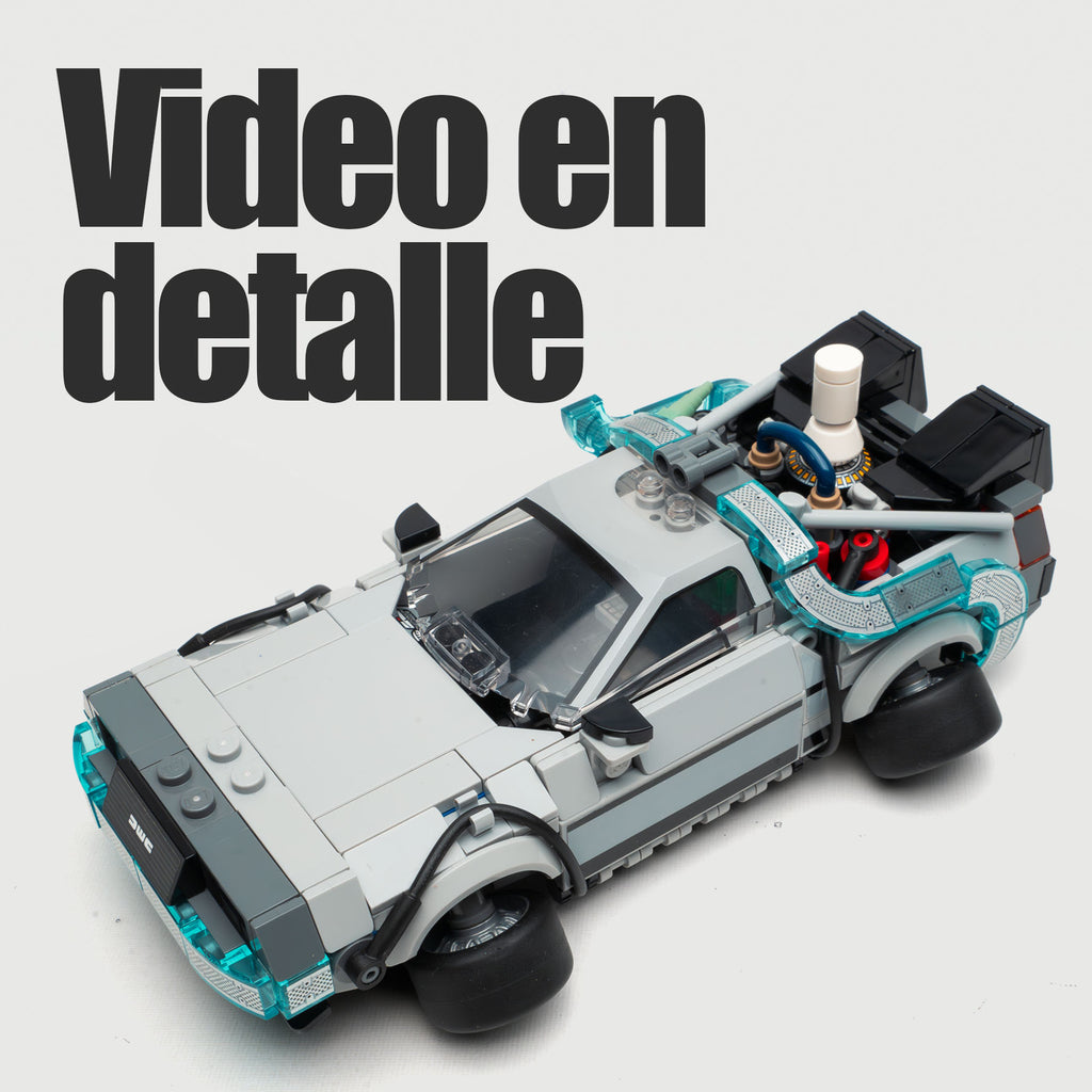 Kit piezas Lego ruedas inclinadas Delorean